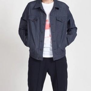 BBUC CARBON DENIM WATERPROOF BUTTON UP JACKET BLUE NWOT SMALL